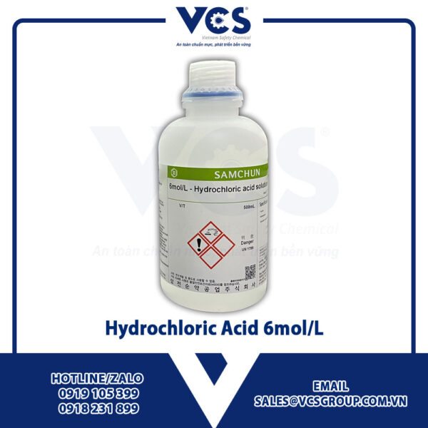 6 mol/l Hydrochloric acid solution