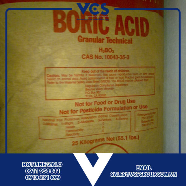 H3BO3 – Acid Boric - VCS GROUP