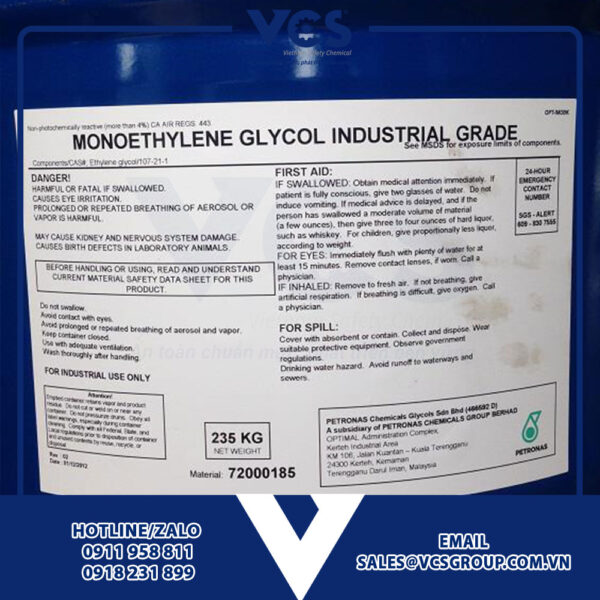 Monoethylen glycol (MEG), C2H6O2 - VCS Group