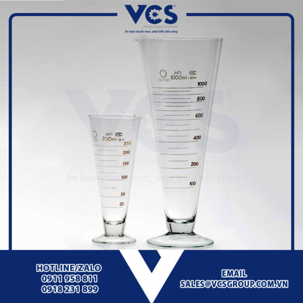 LE_VCS_5263 - Cốc chân phễu 50ml, 250ml, 1000ml