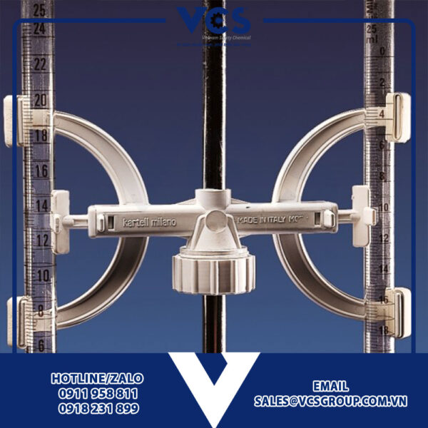 LE_VCS_5406 - Kẹp burette đôi bằng nhựa K140 (Kartell)