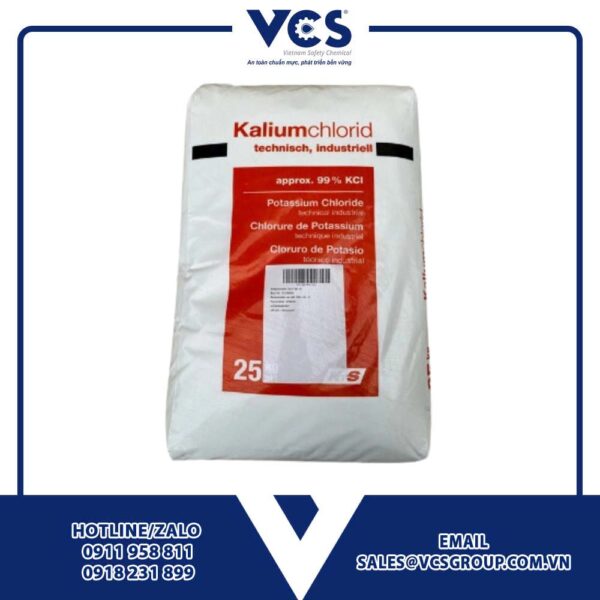 Kalium Chlorid (Muối Clorua) Bao 25 Kg Đức