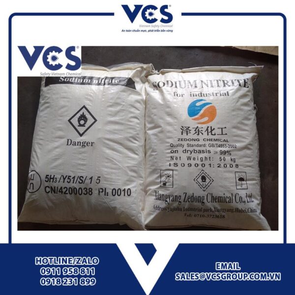 Sodium Nitrite Bao 50kg Trung Quốc