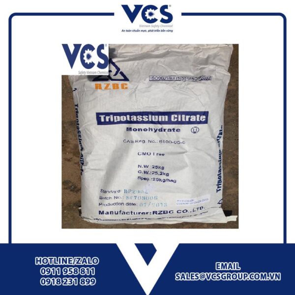 Tripotassium Citrate bao 25kg TQ