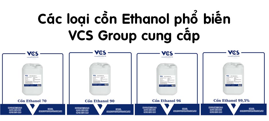 cồn Ethanol C2H5OH do VCS Group bán sỉ lẻ - Kho tại Hà Nội và Hồ Chí Minh