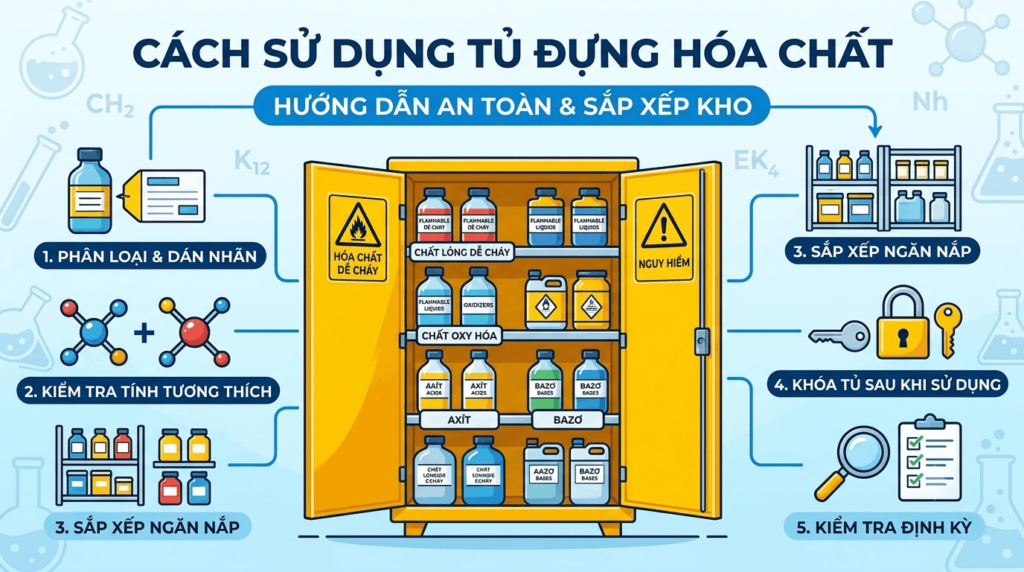 Tủ đựng hóa chất an toàn cho phòng thí nghiệm