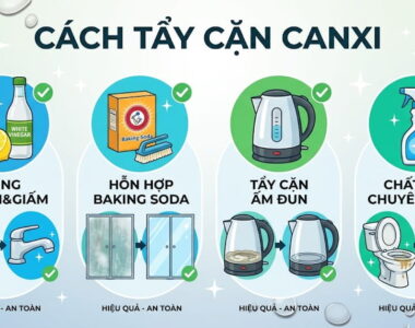 Cách tẩy cặn canxi hiệu quả