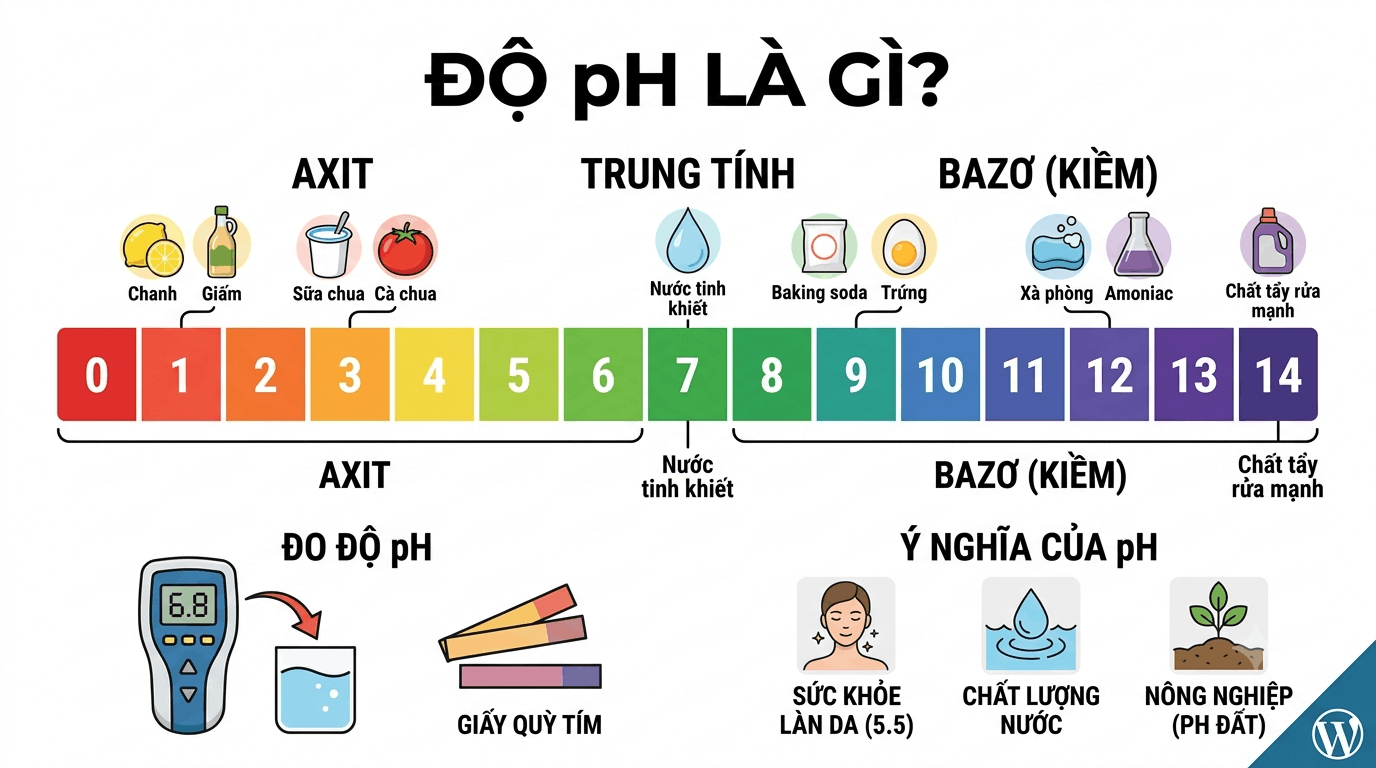Độ pH là gì - Ảnh minh họa về độ pH