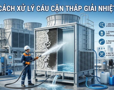 Cách xử lý cáu cặn tháp giải nhiệt hiệu quả