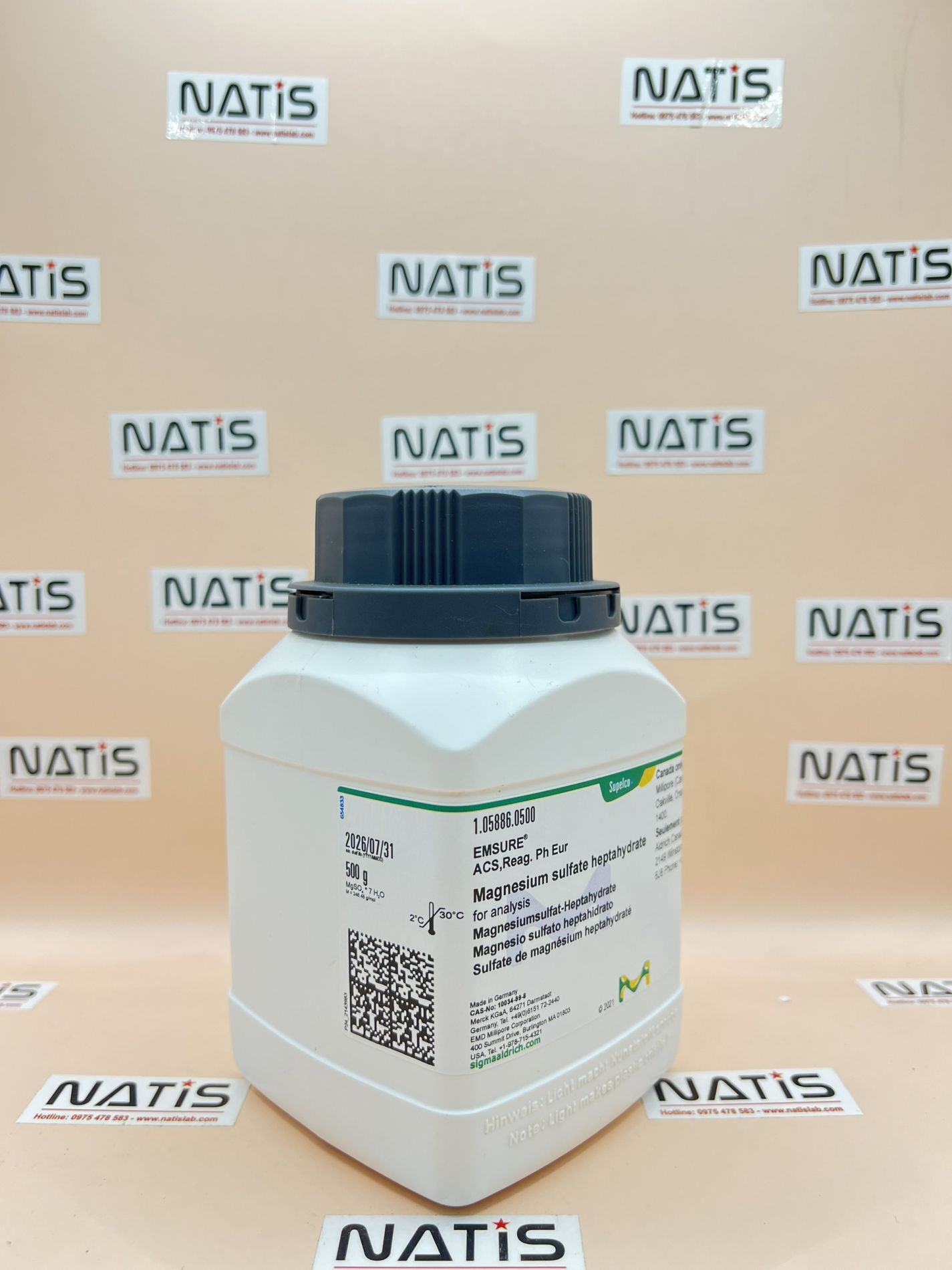 Dung dịch chuẩn Cadmium Cd 1000ppm, chai 500mL (1197770500, Merck)