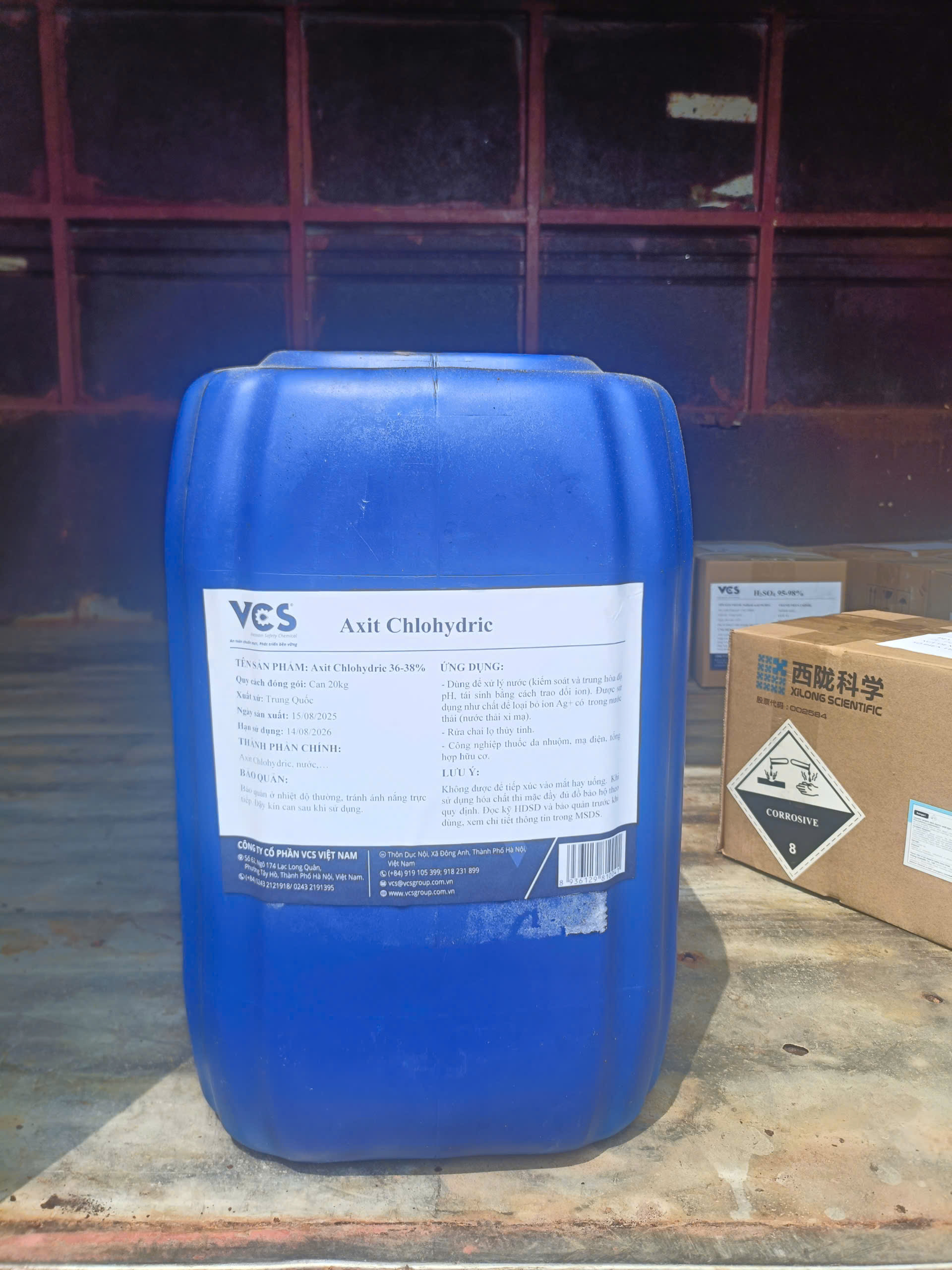 Hydrochloric acid HCl 36-38% (CN)