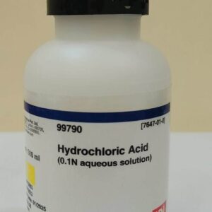 Hóa chất. Hydrochloric Acid (HCl) = 0.1 mol/l (0.1 N) (Merck) 1090601000. Chai /1 lít