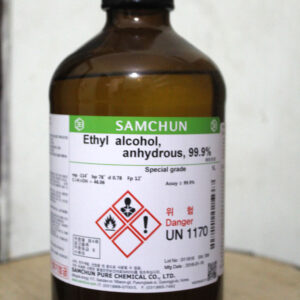 Cồn Ethyl alcohol C2H5OH 99.9%, chai 1L (500E0008/E0243, Samchun)