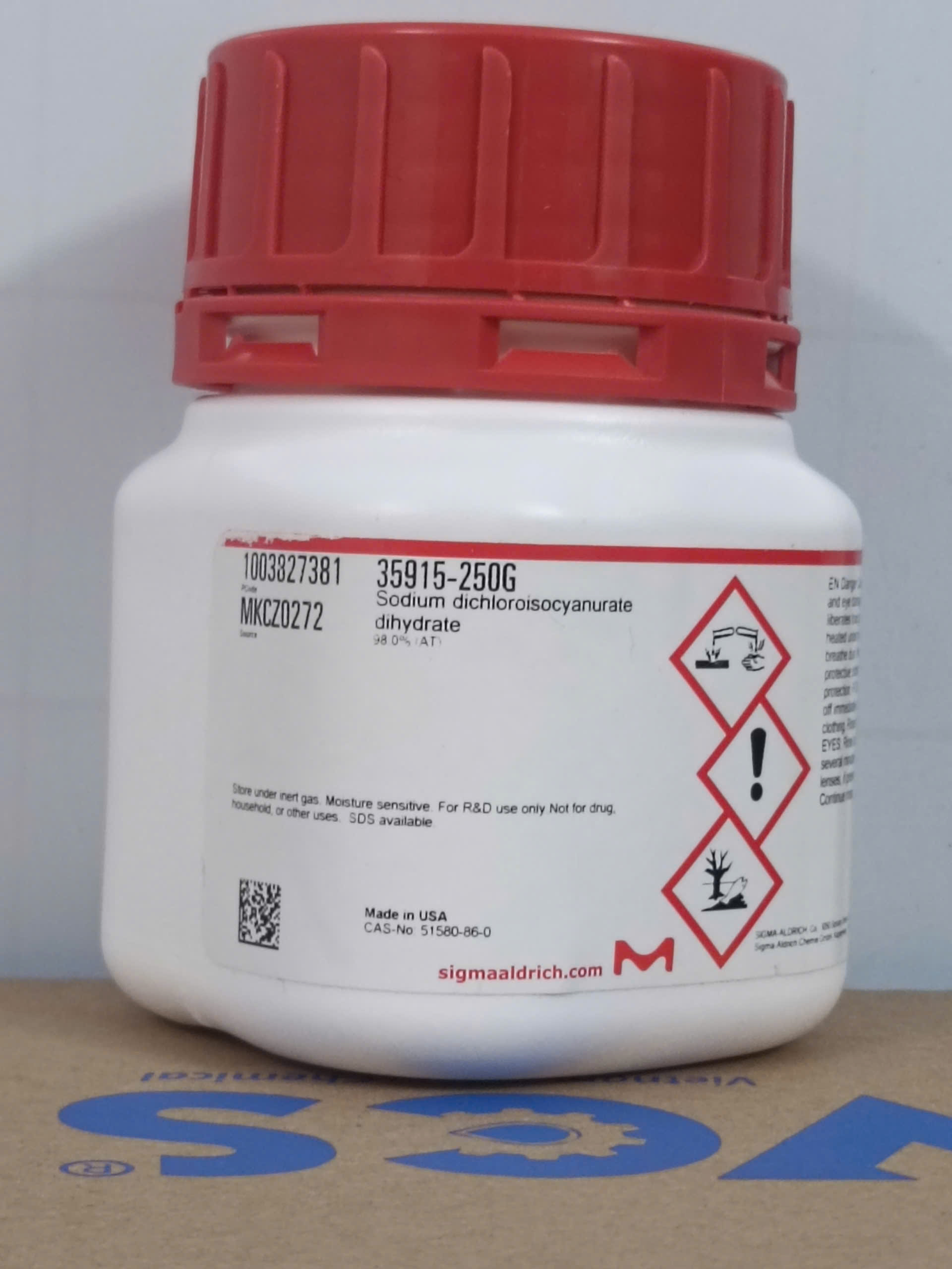 Hóa chất Sodium dichloroisocyanurate dihydrate (35915-250G, Sigma)