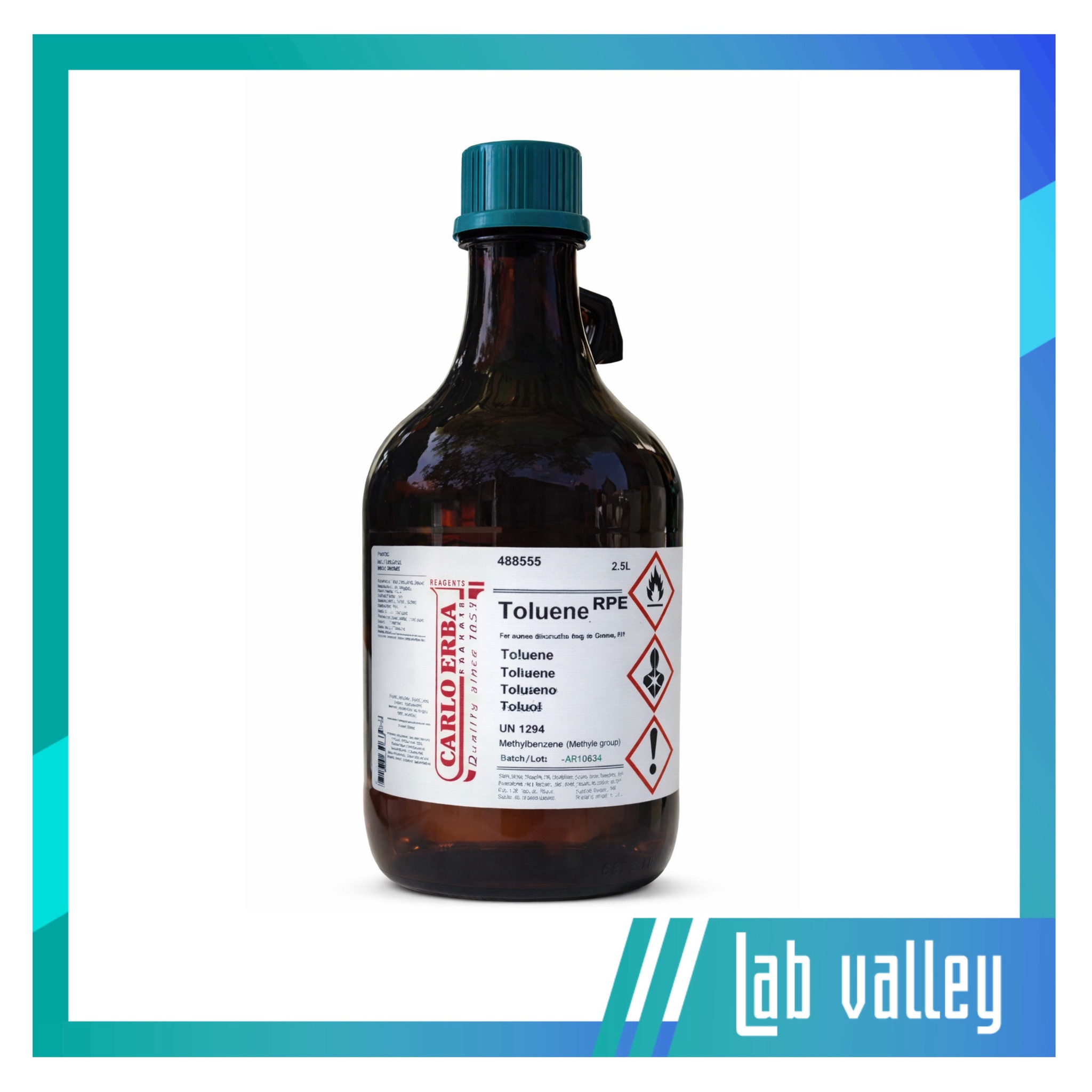 Toluene, chai 1L (488551, Carlo Erba)