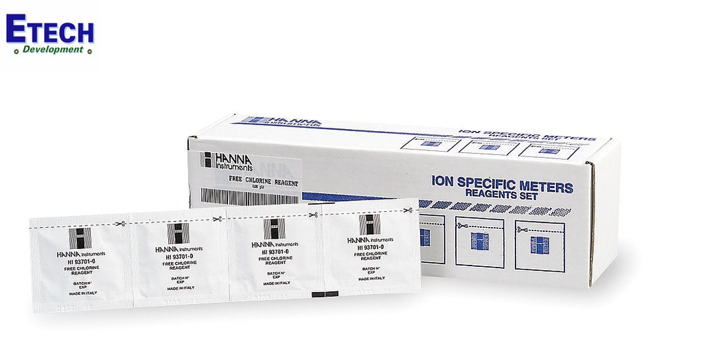 Chất chuẩn đo Clo dư HI93701-01, 100 mẫu/hộp (Hanna)
